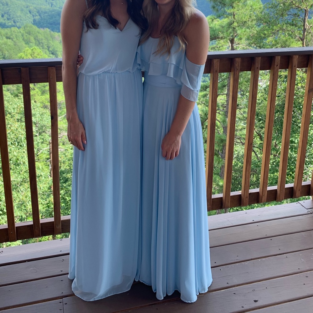 Sky Blue Bridesmaid Dress